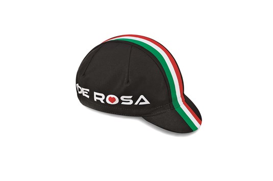 De Rosa Cycling Cap Italian Flag Black